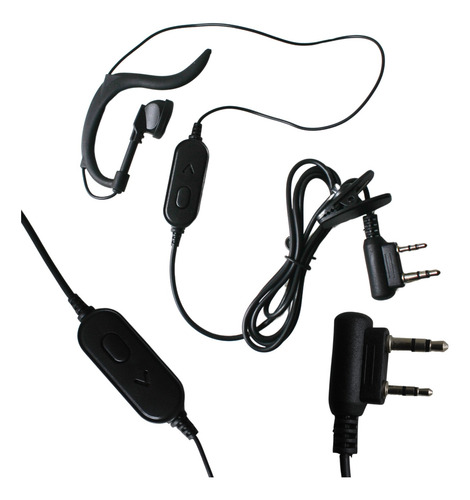 Fone De Ouvido Ptt Quadrado Baofeng Kenwood Multilaser