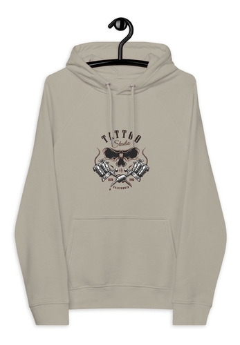 Buzo, Hoodie, Saco Con Bolsillo Antirrobo, Calavera Tatto 02