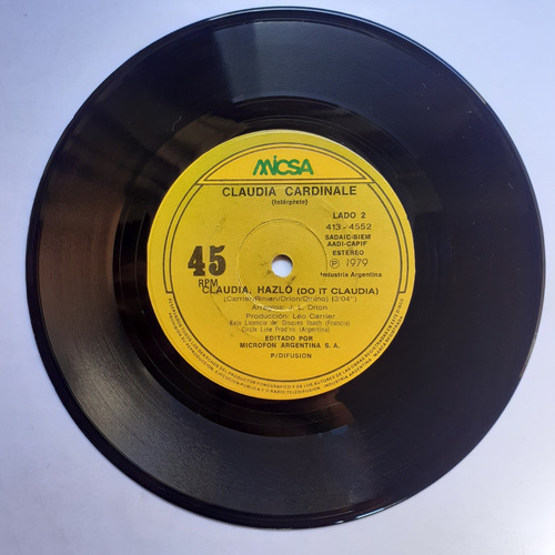 Vinilo Simple - Claudia Cardinale (asunto Amoroso) (Usado)