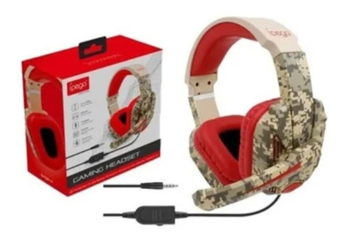 Audífonos Gamer Diadema Jack Usb Led Militar Gaming