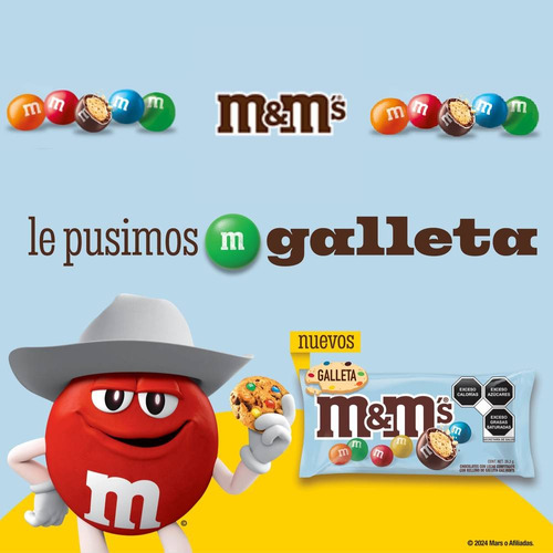 M&Ms Chocolates con relleno galleta 90g