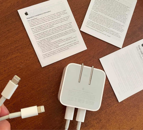 Cargador 35w Dual Usb-c Port Apple iPhone iPad Original