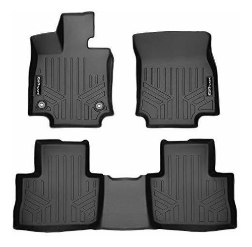 Tapetes - Smartliner Custom Fit 2 Row Black Floor Mat Liners