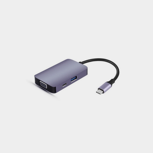 Imagen 3 de 7 de Hub Usb C Switch + Hdmi 4k + Usb 3.0 + Vga Premium Aluminio