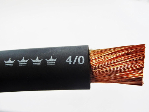 25' 4/0 Excelene Soldadura Cable De Batería Negro Usa Hecho 