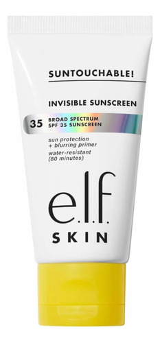 E.l.f. Skin Invisible Sunscreen Spf 35 Protector Solar