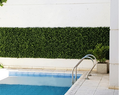 Cerco Artificial 50x50 Hoj Verd C/amarillo Protec Uv Decored