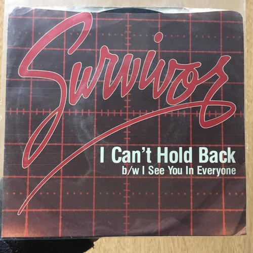 Survivor  I Can't Hold Back Disco Vinilo 7'' Usa