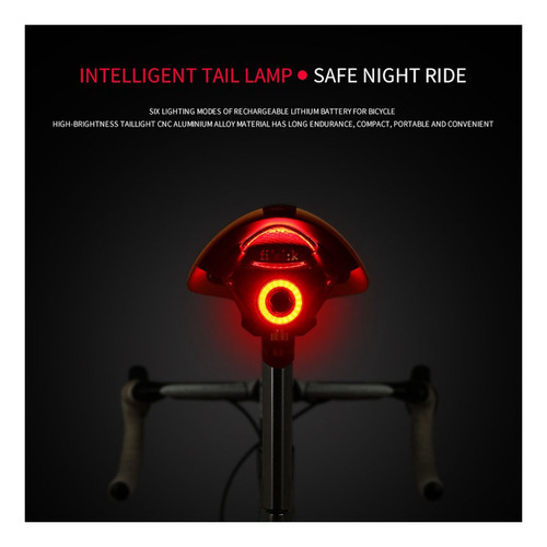 Luz Trasera De Bicicleta, Sensor De Freno, Luz De Advertenci