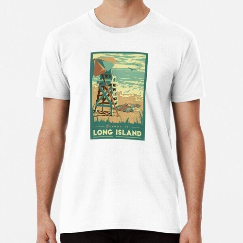 Remera Playa De Long Island Algodon Premium 