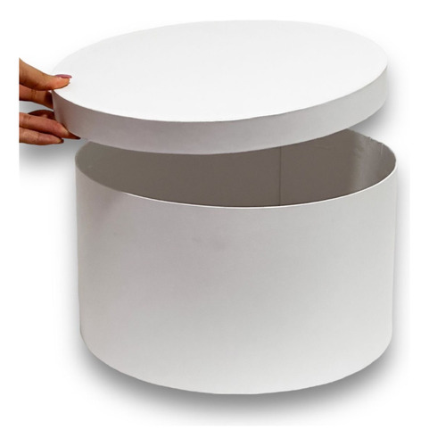 8 Caja Para Flores Y Regalos Carton Rígido Cilindro 30 Cm