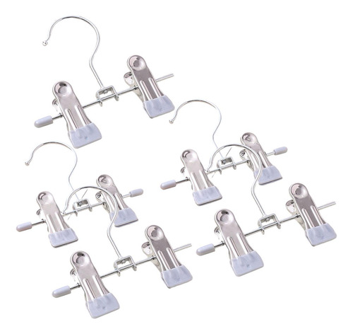 5x Pinzas Para Ropa, Pinzas Para Ropa De Acero Gris