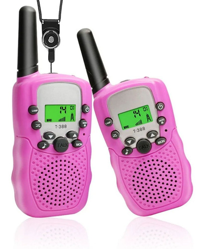 2 Unidades De Walkie Talkie Con 8 Canales Vox De 3 Millas