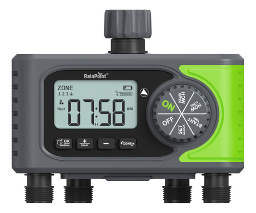 Temporizador O Programador De Riego Automatico 4 Zona Jardin