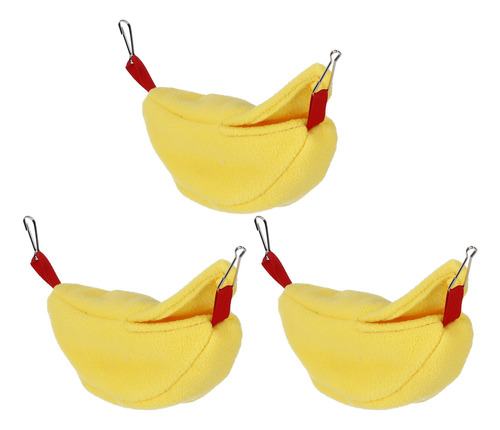 3 Juegos De Hamacas Para Hámsteres Con Forma De Plátano Para
