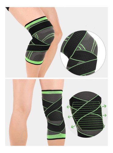 2 Uds Soporte De Rodilla Ajustable,para Correr Baloncesto