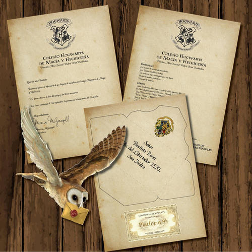 Carta Admision Harry Potter Imprimible Personalizada