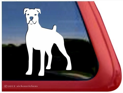 Stickers Boxer Mascota Perro Auto Camioneta Moto Mde