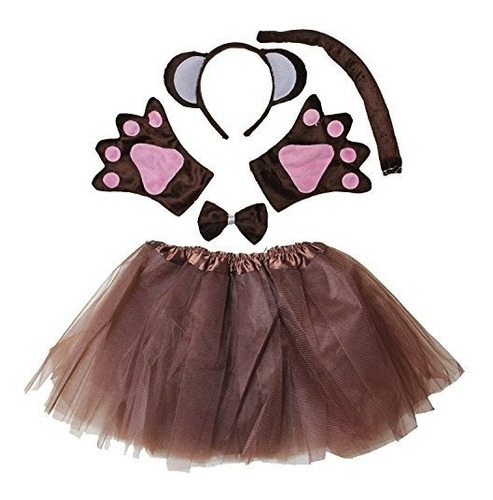 Disfraces -  Traje Mono Kirei Sui Niños Tutu Set Brown.