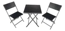 Comprar Juego Comedor Mesa Dos Sillas Plegables Mimbre Exterior 