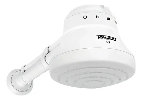 Chuveiro Elétrico Faminho 4T Branco 5400W C/Cano 33 Cm
