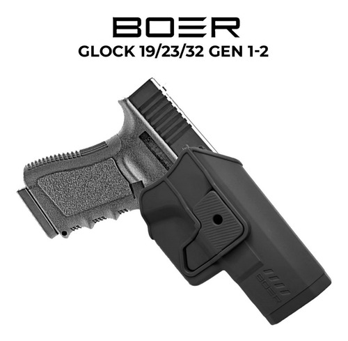 Imagen 3 de 10 de Funda Pistolera Boer Nivel 2 Glock 19/23/32