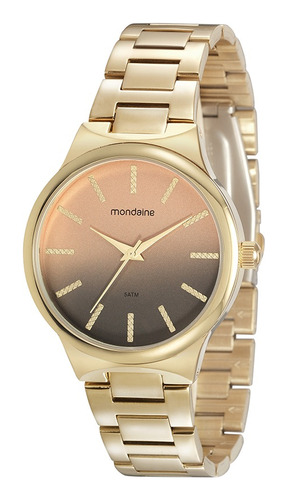 Relógio Mondaine Feminino Dourado 99505lpmvde1