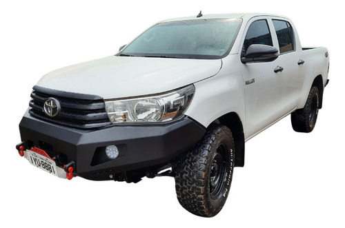 Para-choque Dianteiro Em Aço Hilux 2016 2018 C/ Base Guincho