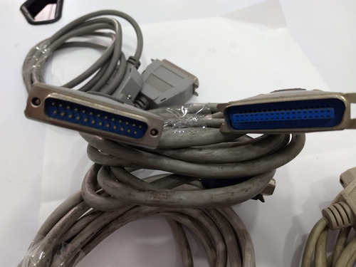 Imagen 2 de 3 de Cable Db25 A Plug Paralelo (centronics) Paquete De 4 Cables