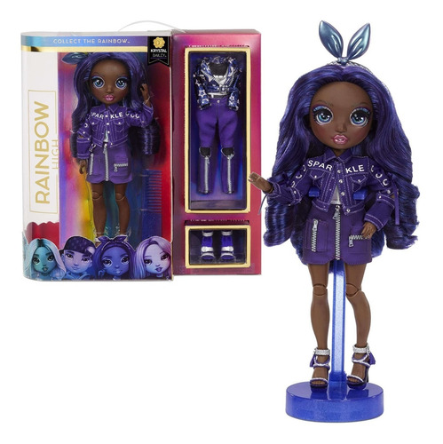 Muñeca Krystal Bailey Rainbow High 2 Trajes Hermosa