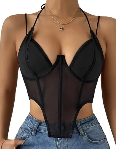 Crop top tipo corset – Batic