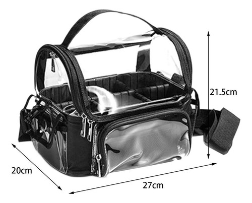 Bolsa De Maquillaje Cosmética Transparente Con Bolsa