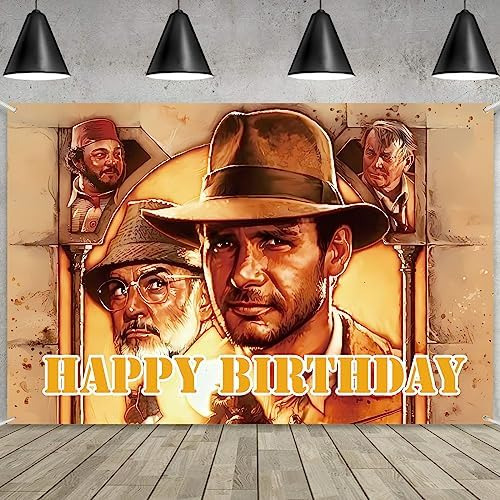 Artículos De Fiesta De Indiana Jones, Pancarta Para Cinco