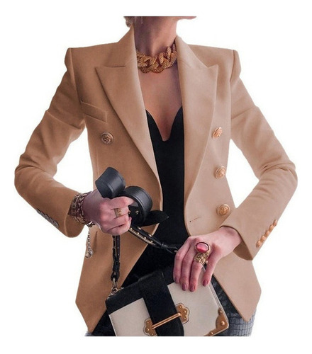 Nuevo Traje Casual De Moda De Color Sólido Para Mujer