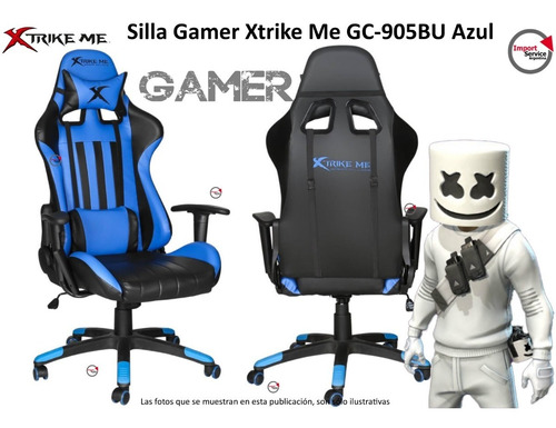 Silla Gamer Xtrike Me Gc-905bu Azul
