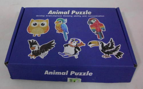 Rompe Cabezas Animales Puzzle Infantil Juego De Mesa Bebes