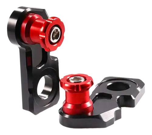 2x Tornillos De Estacionamiento De Motocicleta Rojo