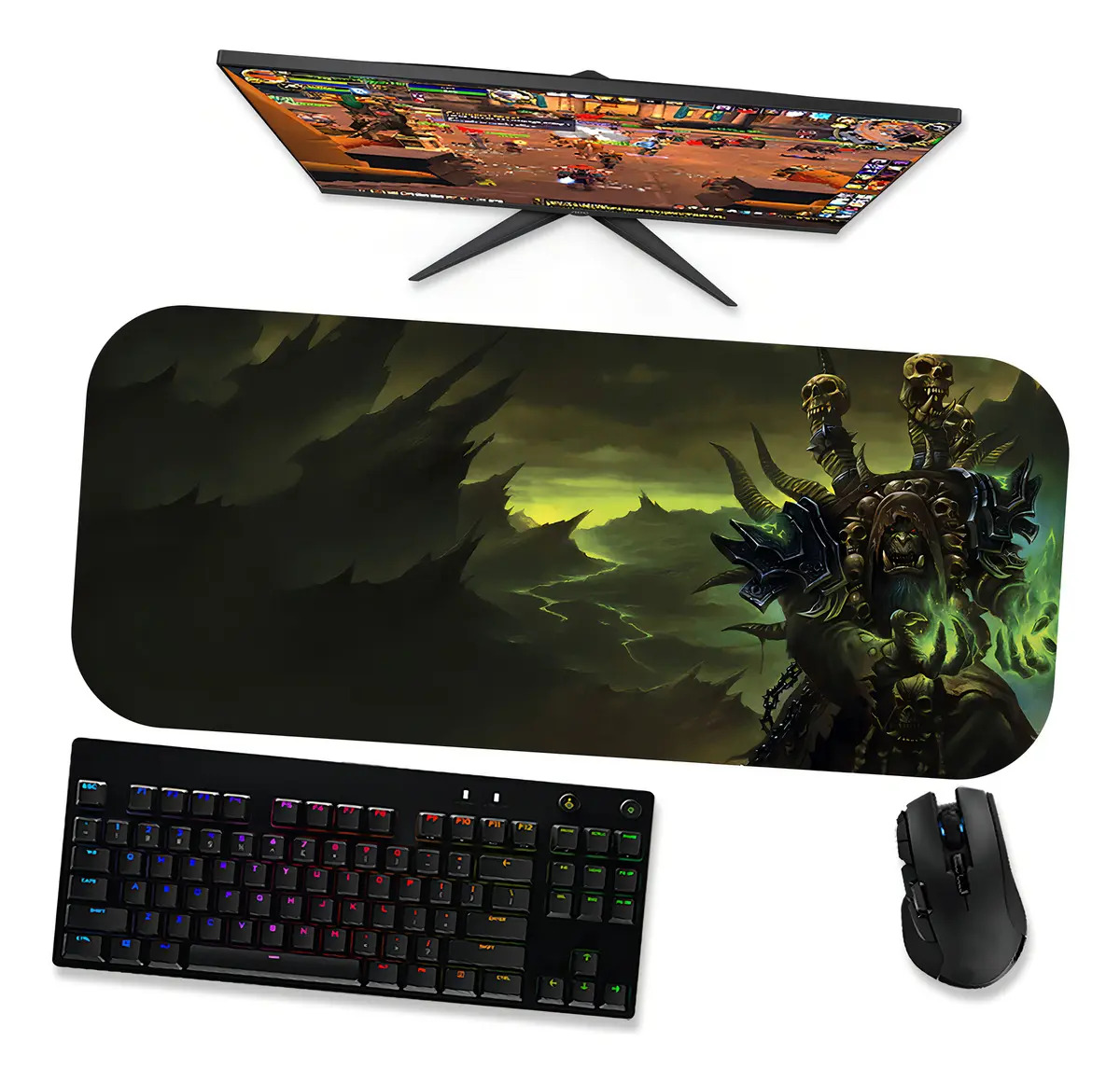 Mousepad Gamer Grande 70x30 - Wow Guldan 1