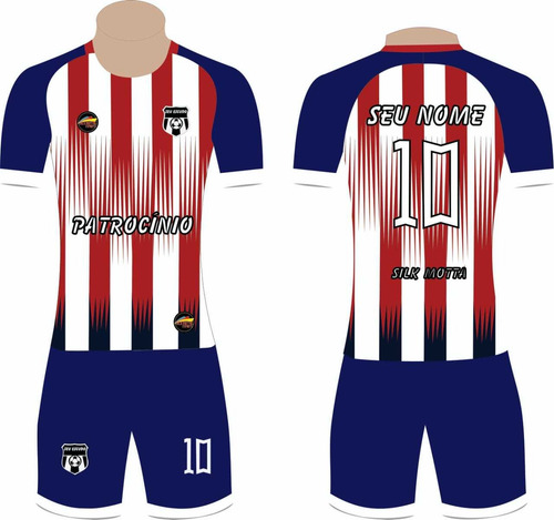 Kit Com 20 Camisas + 12 Calções Personalizado