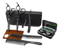 Comprar Tijeras Kit Profesional Peluquería Barbería (black)