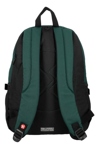 Mochila Xtrem Atlanta 4xt Forest Green Color Verde Diseño de la tela Lisa