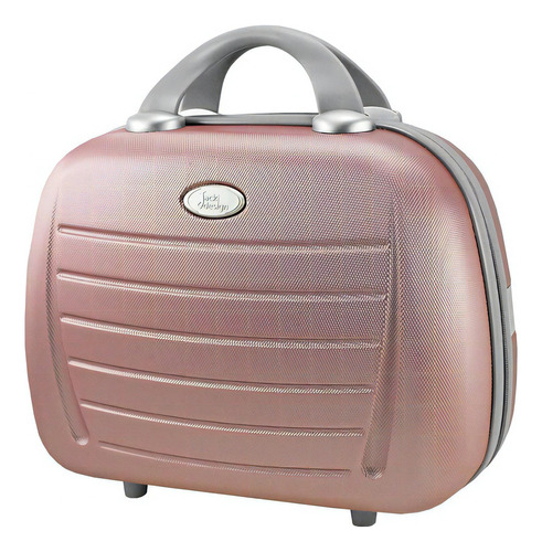 Frasqueira Viagem Maleta Necessaire Grande Maquiagem Roupas Cor Rosa