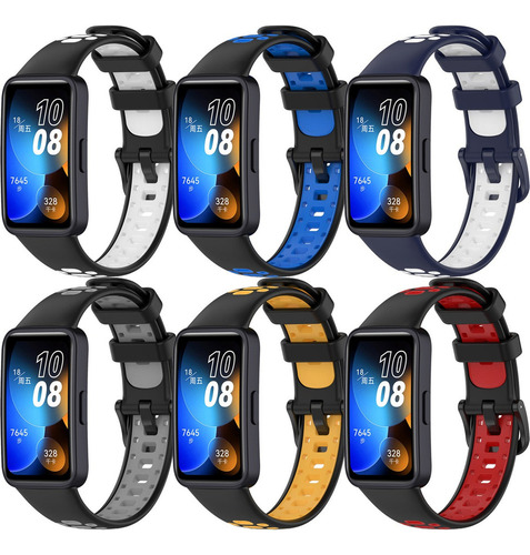 6 Pulseras De Silicona Deportivas Para Huawei Band 8