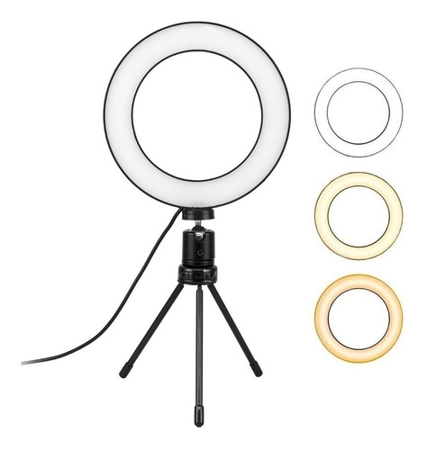 Aro De Luz Led 16 Cm Tripie