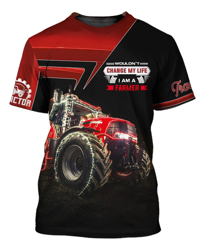 Axw Tractor Automóviles Impresión 3d Playera Masculina