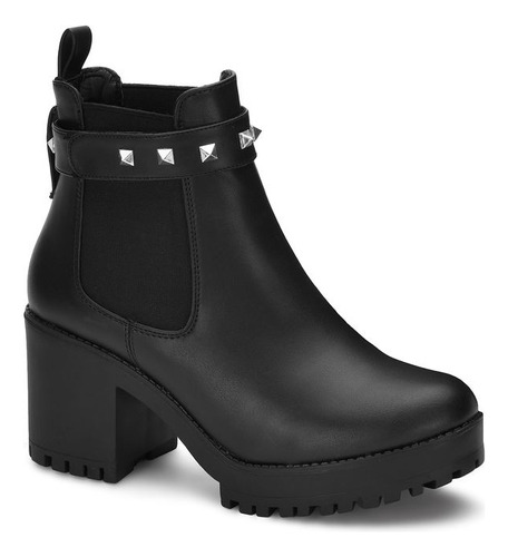 Botas Moda 36949tpr Boton Estoperol Tachas Mujer