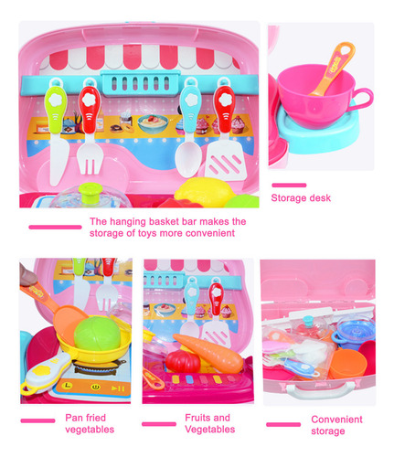 Juego De Juguete De Simulación De Cocina Para Niñas, Juego D