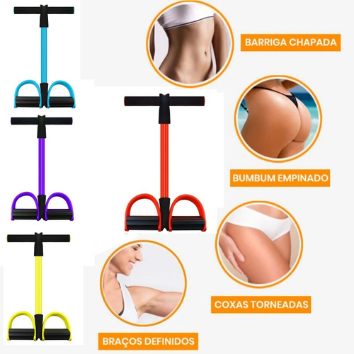 Imagem 7 de 10 de Aparelho De Exercícios Elástico Ginástica Em Casa Academia