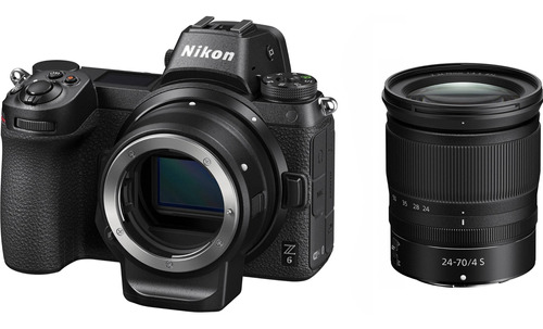 Nikon Z 6 Mirrorless Digital Camara Con 24-70mm Lens And Ftz