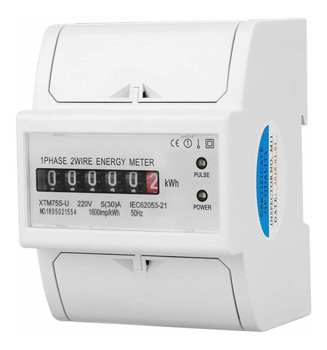 V Digital Phase Wire Din Rail Electric Meter Electronic